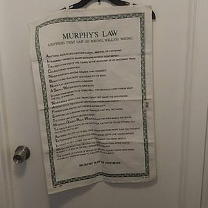 Murphy's Law Tea Towel.